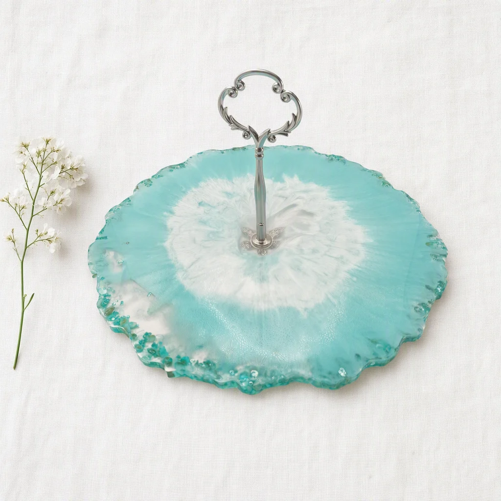 Aqua Blossom — Available Now — Veronika Luxé Design decor project