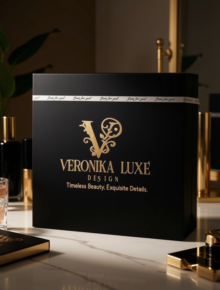 Signature Coffret — Veronika Luxé Design branding project