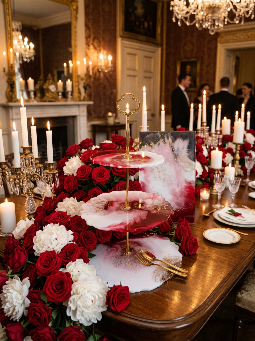 Crimson Candlelight — Veronika Luxé Design weddings project