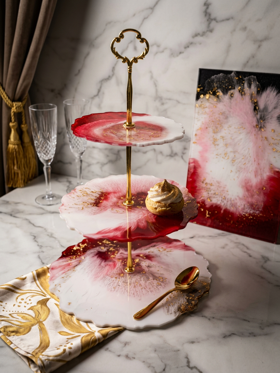Ruby Marble — Veronika Luxé Design decor project